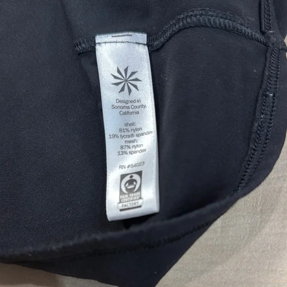 Athleta Women’s Inversion Mesh Racerback Black Tank Top - Picture 5 of 9